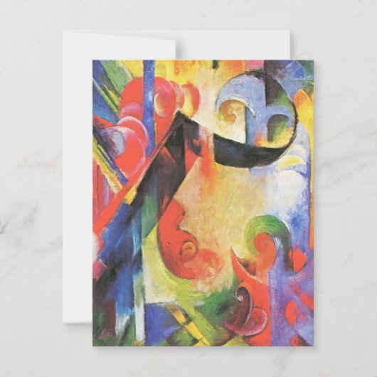 Gebroken formulieren van Franz Marc,  Abstracte ku (Voorkant)