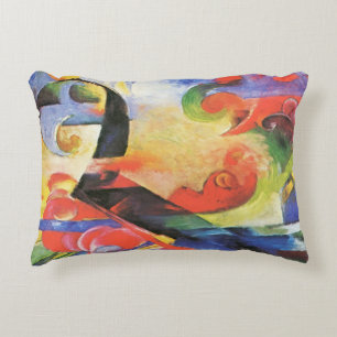 Gebroken formulieren van Franz Marc,  Abstracte ku Accent Kussen