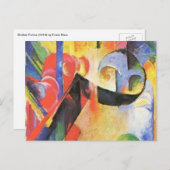 Gebroken formulieren van Franz Marc,  Abstracte ku Briefkaart (Voorkant / Achterkant)