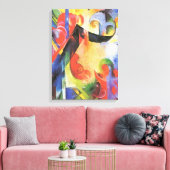 Gebroken formulieren van Franz Marc,  Abstracte ku Canvas Afdruk (Insitu (Woonkamer))