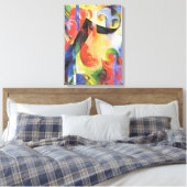 Gebroken formulieren van Franz Marc,  Abstracte ku Canvas Afdruk (Insitu (Slaapkamer))