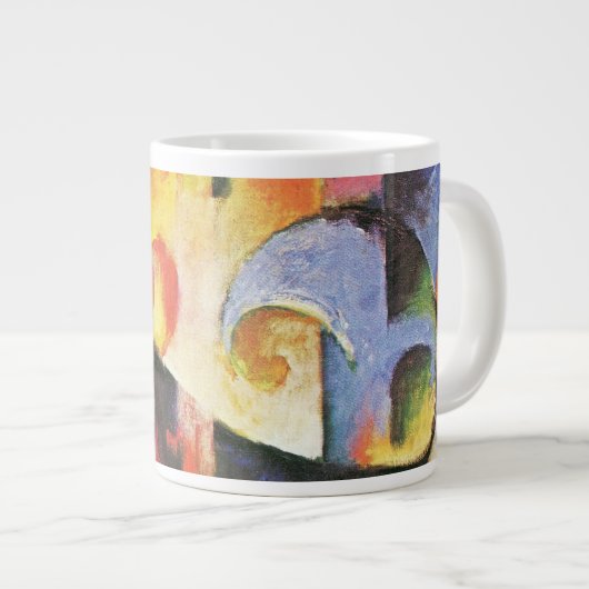 Gebroken formulieren van Franz Marc,  Abstracte ku Grote Koffiekop (Voorkant rechts)