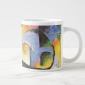 Gebroken formulieren van Franz Marc,  Abstracte ku Grote Koffiekop (Rechts)