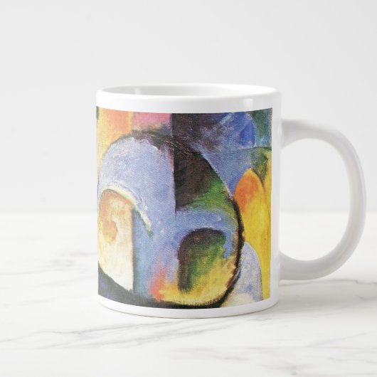 Gebroken formulieren van Franz Marc,  Abstracte ku Grote Koffiekop (Rechts)