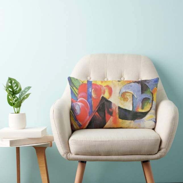 Gebroken formulieren van Franz Marc,  Abstracte ku Kussen (Stoel)