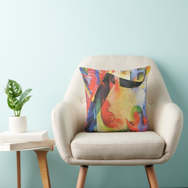 Gebroken formulieren van Franz Marc,  Abstracte ku Kussen (Stoel)