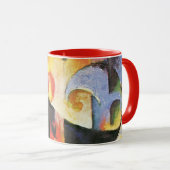 Gebroken formulieren van Franz Marc,  Abstracte ku Mok (Voorkant rechts)