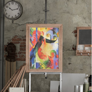 Gebroken formulieren van Franz Marc,  Abstracte ku Perfect Poster