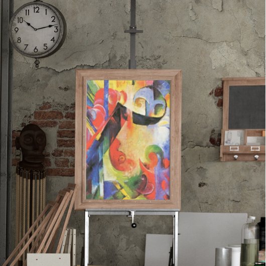 Gebroken formulieren van Franz Marc,  Abstracte ku Perfect Poster