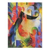 Gebroken formulieren van Franz Marc,  Abstracte ku Perfect Poster (Voorkant)