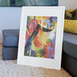 Gebroken formulieren van Franz Marc,  Abstracte ku Poster