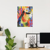 Gebroken formulieren van Franz Marc,  Abstracte ku Poster (Thuiskantoor)