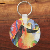 Gebroken formulieren van Franz Marc, Abstracte ku Sleutelhanger (Achterkant)