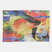 Gebroken formulieren van Franz Marc,  Abstracte ku Theedoek (Horizontaal)