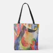 Gebroken formulieren van Franz Marc,  Abstracte ku Tote Bag (Achterkant)