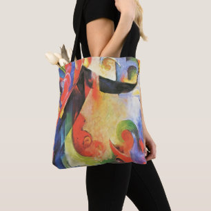 Gebroken formulieren van Franz Marc,  Abstracte ku Tote Bag