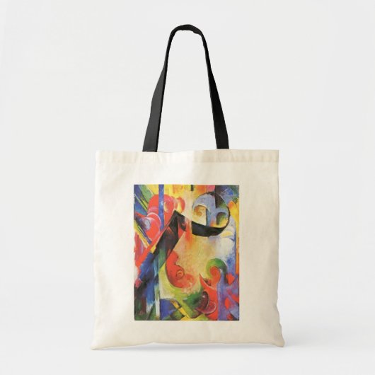 Gebroken formulieren van Franz Marc,  Abstracte ku Tote Bag (Voorkant)