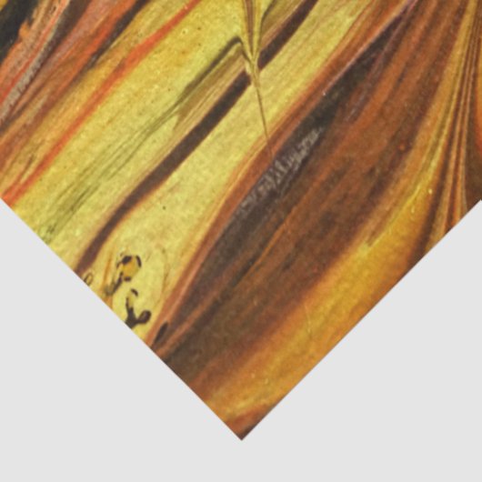 Gebroken fractal Abstracte gouden ontkoppeling Tissuepapier (Detail)