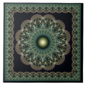 Gebroken fractale fee omlijsting van patroon tegeltje (Voorkant)