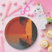 Gebroken geest nr. 1 papieren bordje (Feest)