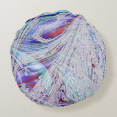 Gebroken gekruiste vogelveren rond kussen (Achterkant)