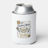 Gebroken Gemaakt Goud Jezus Kintsugi Gebroken Aard Blikjeskoeler (Blikje Voorkant)