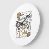 Gebroken Gemaakt Goud Jezus Kintsugi Gebroken Aard Grote Klok (Hoek)