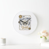 Gebroken Gemaakt Goud Jezus Kintsugi Gebroken Aard Grote Klok (Huis)