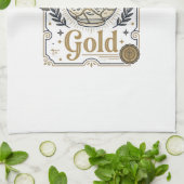 Gebroken Gemaakt Goud Jezus Kintsugi Gebroken Aard Theedoek (Gevouwen)