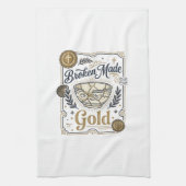 Gebroken Gemaakt Goud Jezus Kintsugi Gebroken Aard Theedoek (Verticaal)