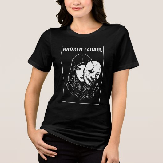 Gebroken Gevel Tri-Blend Shirt (Voorkant)