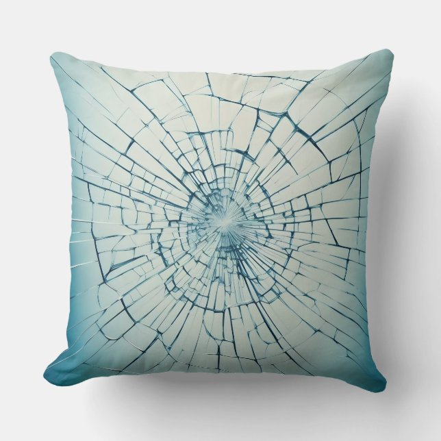 gebroken glas, gebarsten kussen (Voorkant)