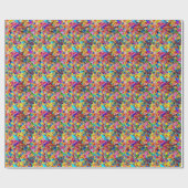 gebroken glas in lood cadeaupapier (Vlak)