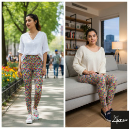 gebroken glas in lood leggings