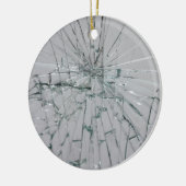 Gebroken glas-look keramisch ornament (Links)