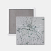 Gebroken glas-look magneet (Voorkant / Achterkant)