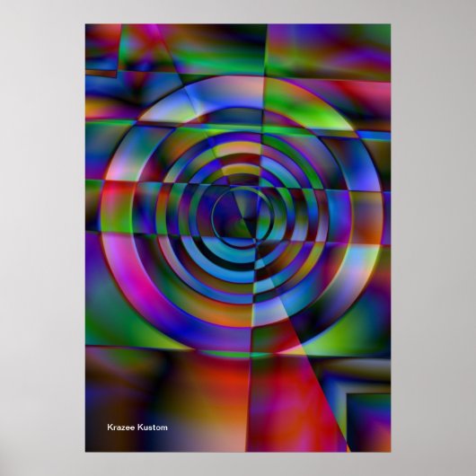 Gebroken glas poster (Voorkant)