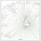 Gebroken glaseffect sticker (Vel)