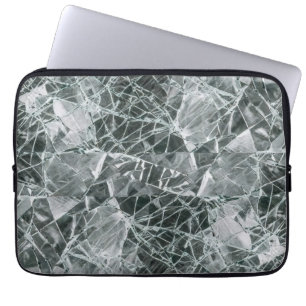 Gebroken glasoppervlak (stijl 5) Olie Schilderij Laptop Sleeve