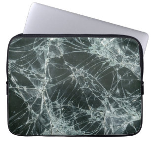 Gebroken glasoppervlak (stijl 7) Olie Schilderij Laptop Sleeve