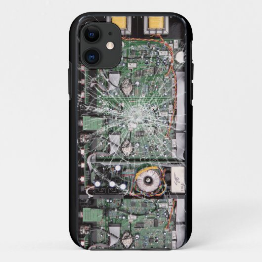 Gebroken glasprintplaat Case-Mate iPhone case (Achterkant)