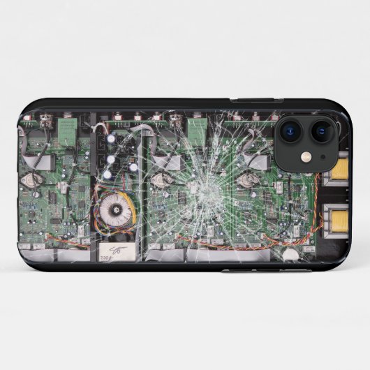 Gebroken glasprintplaat Case-Mate iPhone case (Achterkant (horizontaal))