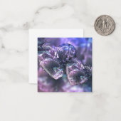 Gebroken glazen harten notitiekaartje (Voorkant / Achterkant in situ)