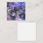 Gebroken glazen harten notitiekaartje (Voorkant / Achterkant)