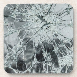 Gebroken glazen oppervlak (stijl 6) olieverfschild bier onderzetter