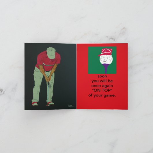 Gebroken golfpen kaart (Binnen)