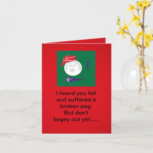 Gebroken golfpen kaart (Gele Bloem)