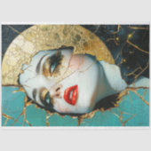 Gebroken Goud Koningin Decoupage Tissuepapier (Voorkant)