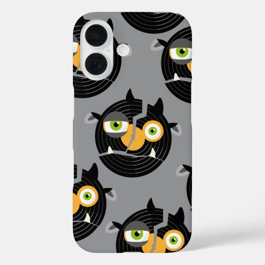 gebroken grammofoonplaat trol Case-Mate iPhone case (Achterkant)