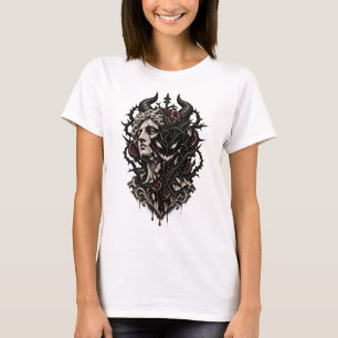 Gebroken Griekse Beeld Duivelshirt, Bloedende Gran T-shirt